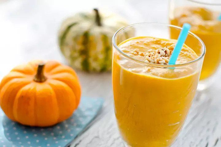 اسموتی موز و کدو تنبل