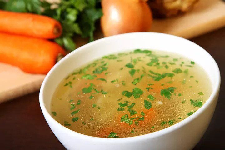 سوپ مرغ و هویج