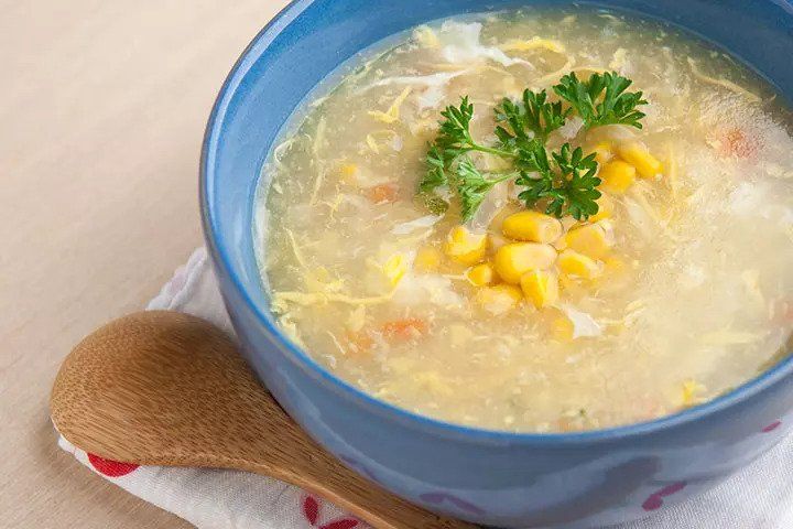 سوپِ مرغ و ذرت شیرین