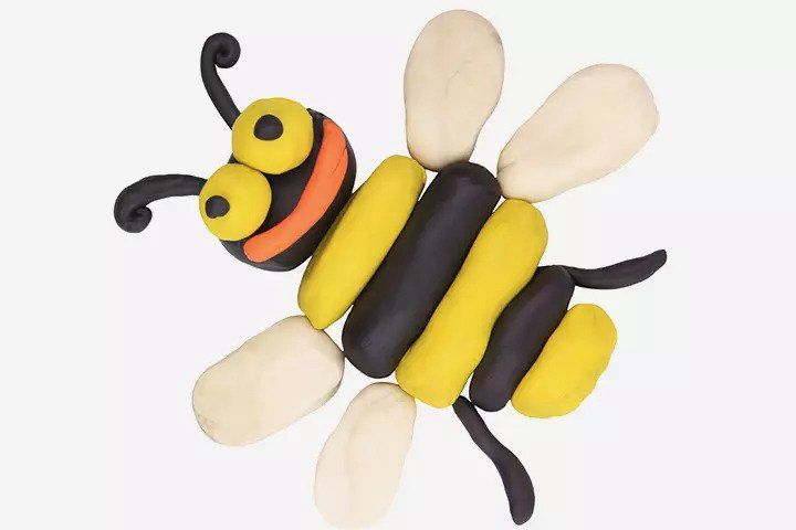زنبور عسل خمیری ( کاردستی حشرات )